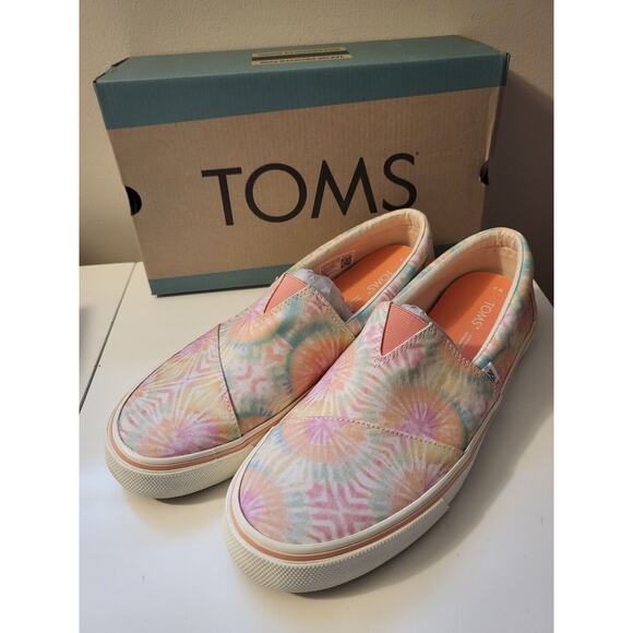 TOMS Women's Tie-Dye Slip-On Sneakers - Picture 1 of 4
